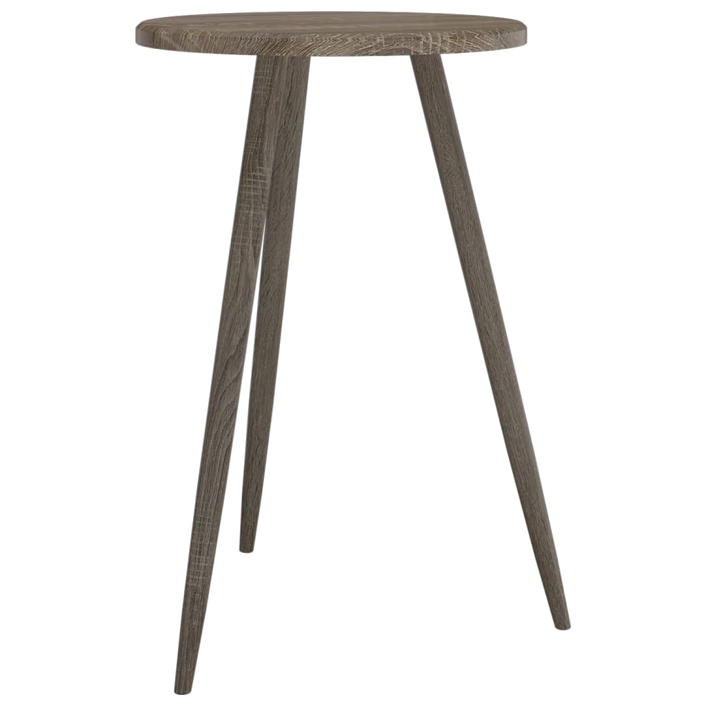 Bistrotisch Grau Ø50x76 cm MDF und Eisen