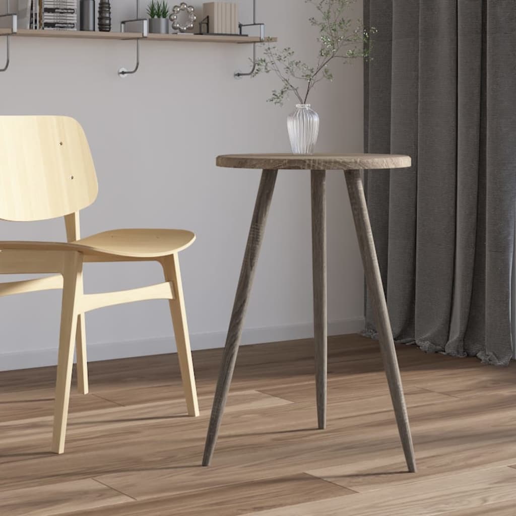 Bistrotisch Grau Ø50x76 cm MDF und Eisen