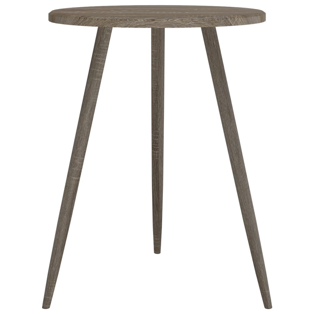 Bistrotisch Grau Ø60x76 cm MDF und Eisen