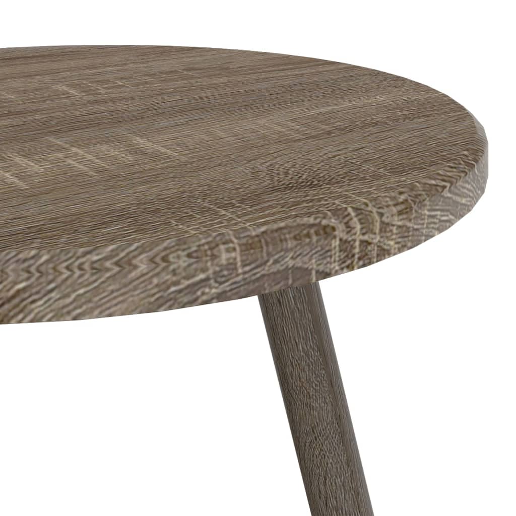 Bistrotisch Grau Ø60x76 cm MDF und Eisen
