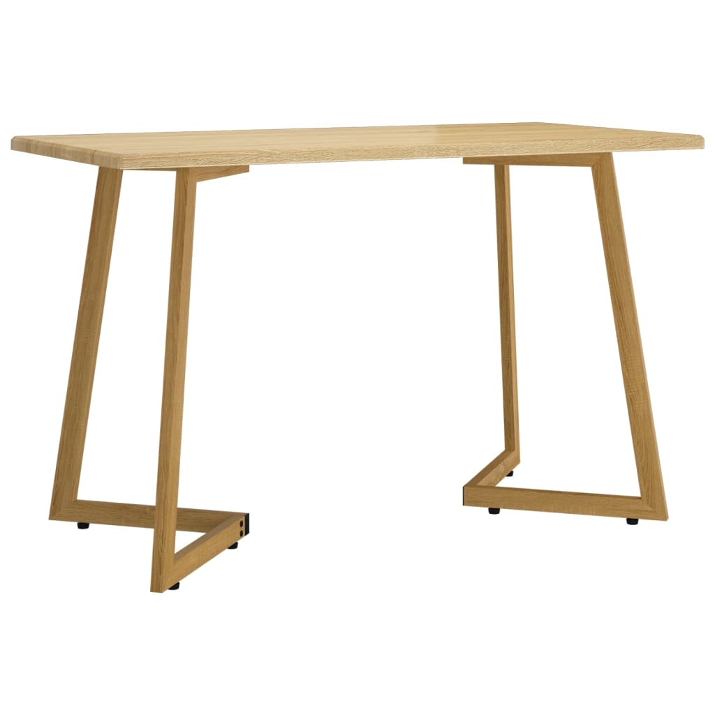Esstisch Hellbraun 120x60x74 cm MDF und Eisen