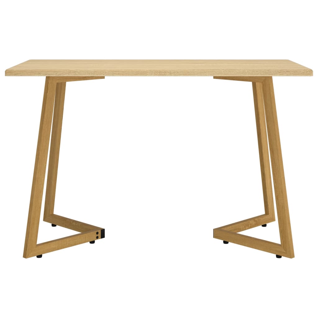 Esstisch Hellbraun 120x60x74 cm MDF und Eisen