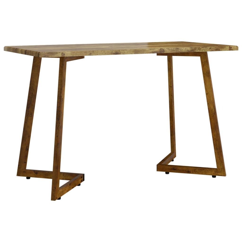 Esstisch Dunkelbraun 120x60x74 cm MDF und Eisen