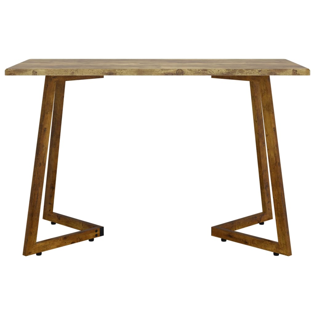 Esstisch Dunkelbraun 120x60x74 cm MDF und Eisen
