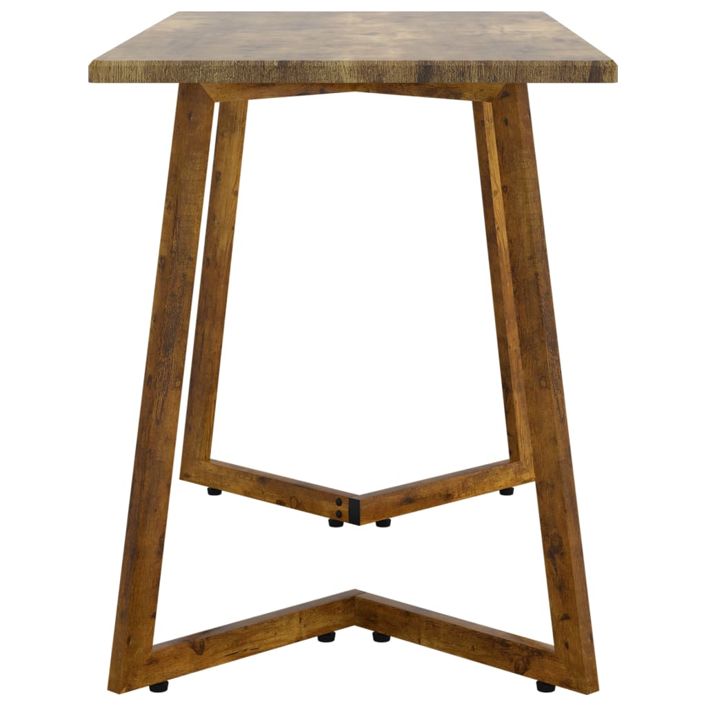 Esstisch Dunkelbraun 120x60x74 cm MDF und Eisen