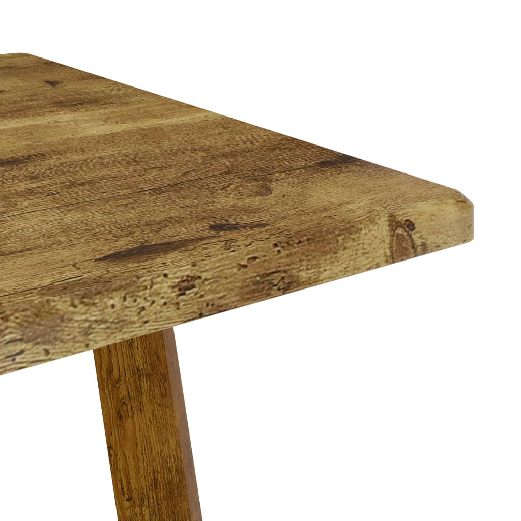 Esstisch Dunkelbraun 120x60x74 cm MDF und Eisen