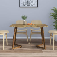 Thumbnail for Esstisch Dunkelbraun 120x60x74 cm MDF und Eisen