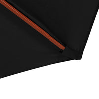 Thumbnail for Sonnenschirm mit Holz-Mast 300 x 258 cm Schwarz