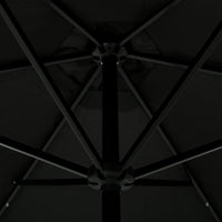 Thumbnail for Sonnenschirm mit LED-Leuchten und Stahlmast 300 cm Schwarz