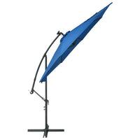 Thumbnail for Ampelschirm mit LED-Leuchten und Stahlmast 300 cm Azurblau
