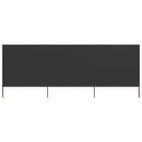 Thumbnail for 3-teiliges Windschutzgewebe 400 x 80 cm Anthrazit