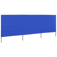 Thumbnail for 3-teiliges Windschutzgewebe 400 x 80 cm Azurblau