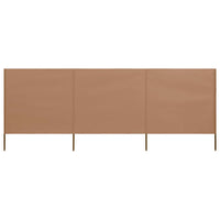 Thumbnail for 3-teiliges Windschutzgewebe 400 x 160 cm Taupe