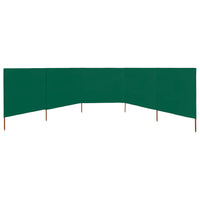 Thumbnail for 5-teiliges Windschutzgewebe 600 x 80 cm Grün