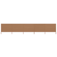Thumbnail for 5-teiliges Windschutzgewebe 600 x 80 cm Taupe