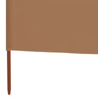 Thumbnail for 5-teiliges Windschutzgewebe 600 x 80 cm Taupe