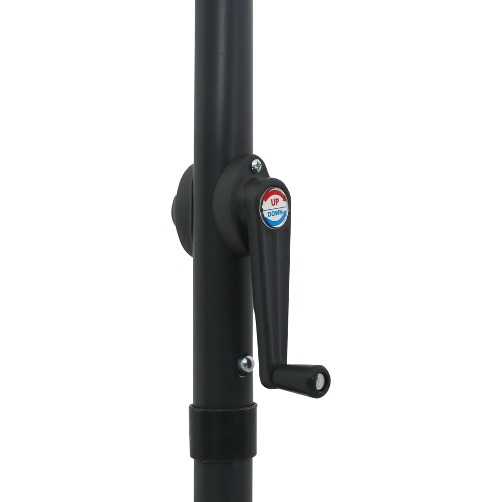 Sonnenschirm Anthrazit 200 x 211 cm Aluminium