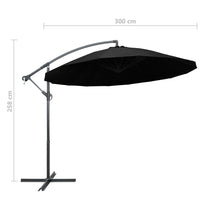 Thumbnail for Ampelschirm Schwarz 3 m Aluminium-Mast