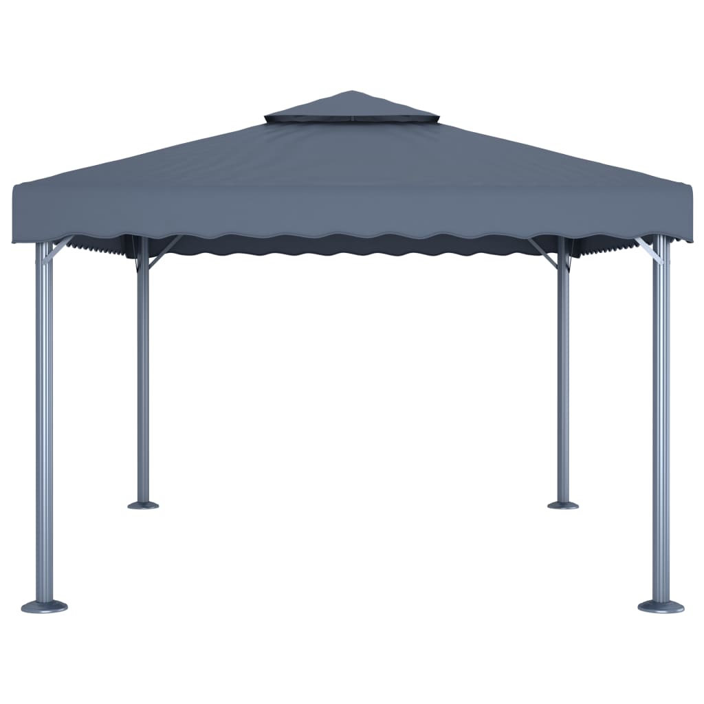 Pavillon 400 x 300 cm Anthrazit Aluminium