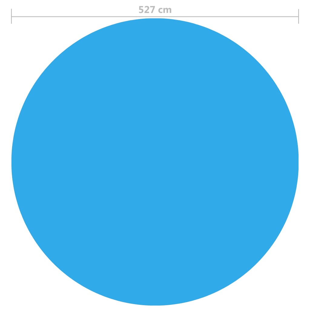Poolabdeckung Blau 527 cm PE