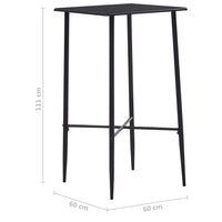 Thumbnail for Bartisch Schwarz 60 x 60 x 111 cm MDF
