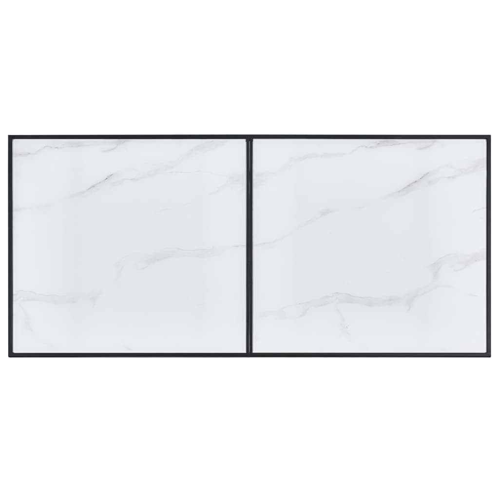 Esstisch Weiß 160 x 80 x 75 cm Hartglas