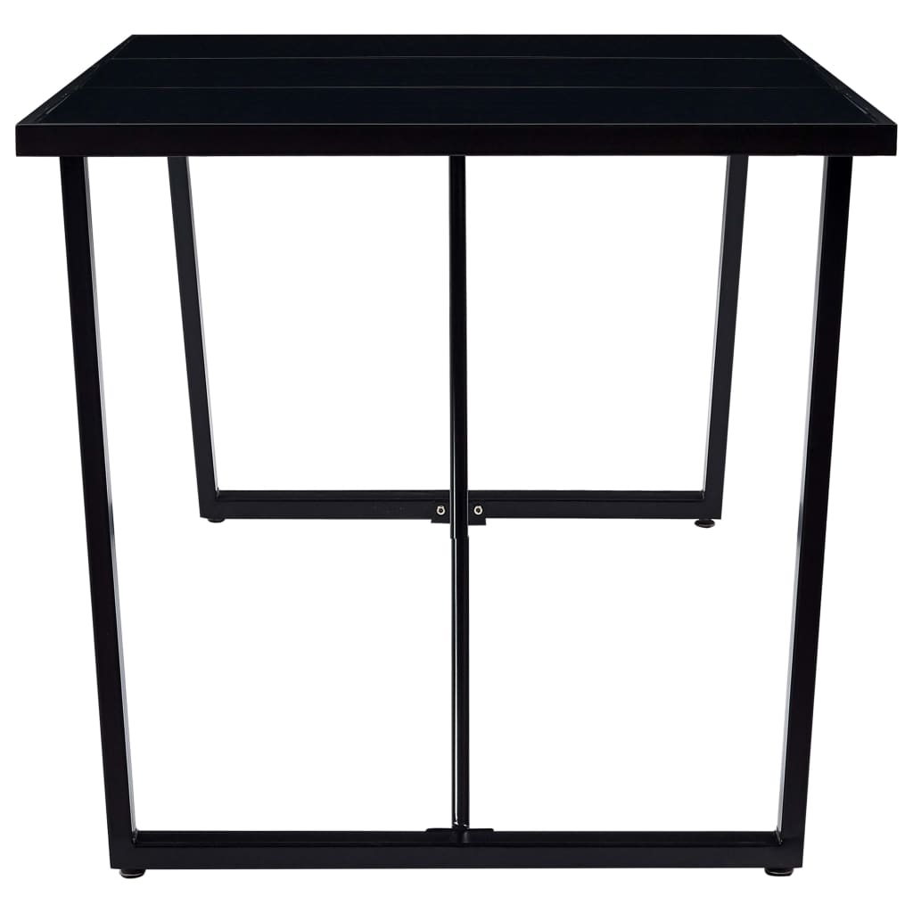 Esstisch Schwarz 180 x 90 x 75 cm Hartglas