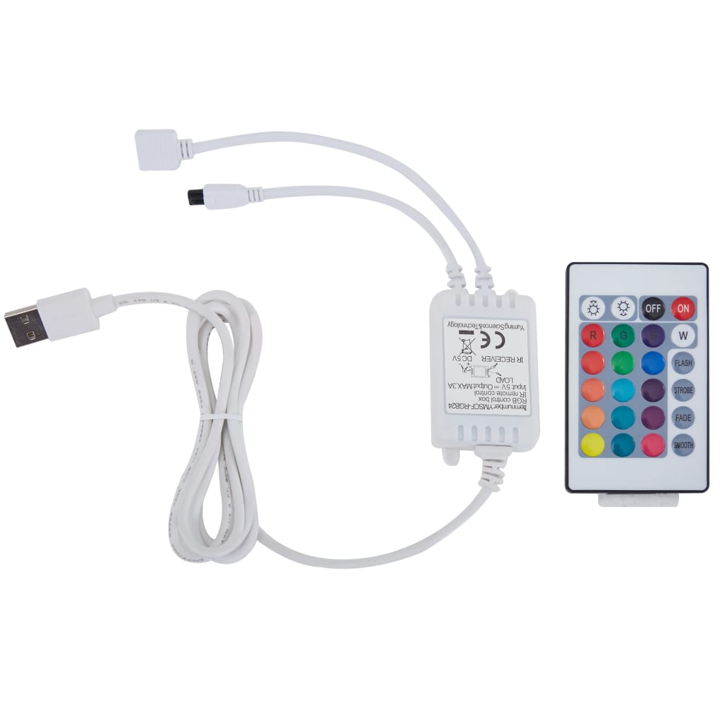 Stauraumbett mit LED Cappuccino-Braun Kunstleder 100×200cm