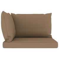Thumbnail for Palettensofa-Auflagen 3 Stk. Taupe Stoff