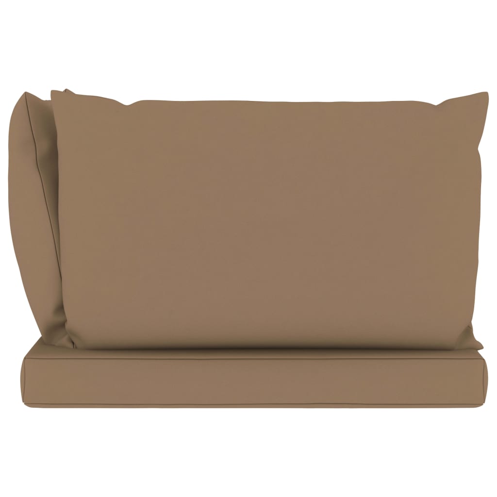 Palettensofa-Auflagen 3 Stk. Taupe Stoff