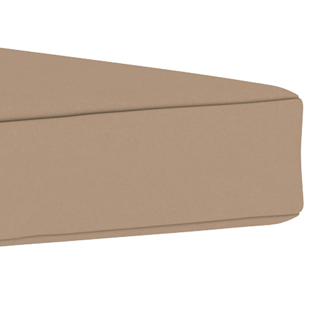 Palettenkissen 60x61,5x6 cm Taupe Stoff