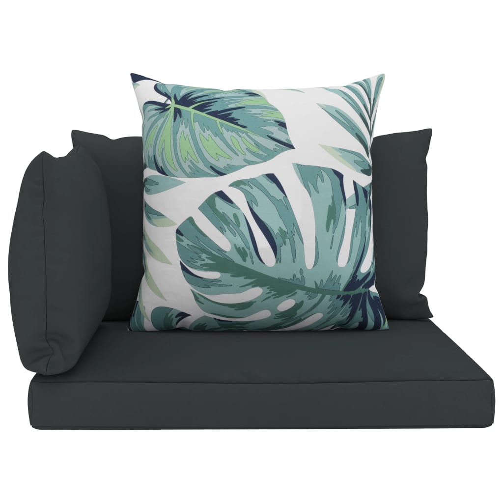 Palettensofa-Auflagen 4 Stk. Anthrazit Stoff