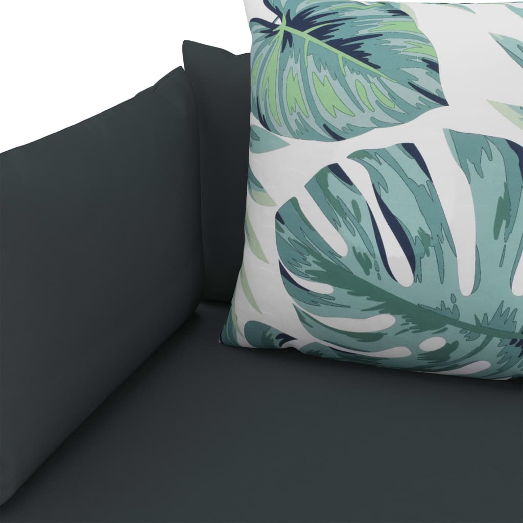 Palettensofa-Auflagen 4 Stk. Anthrazit Stoff