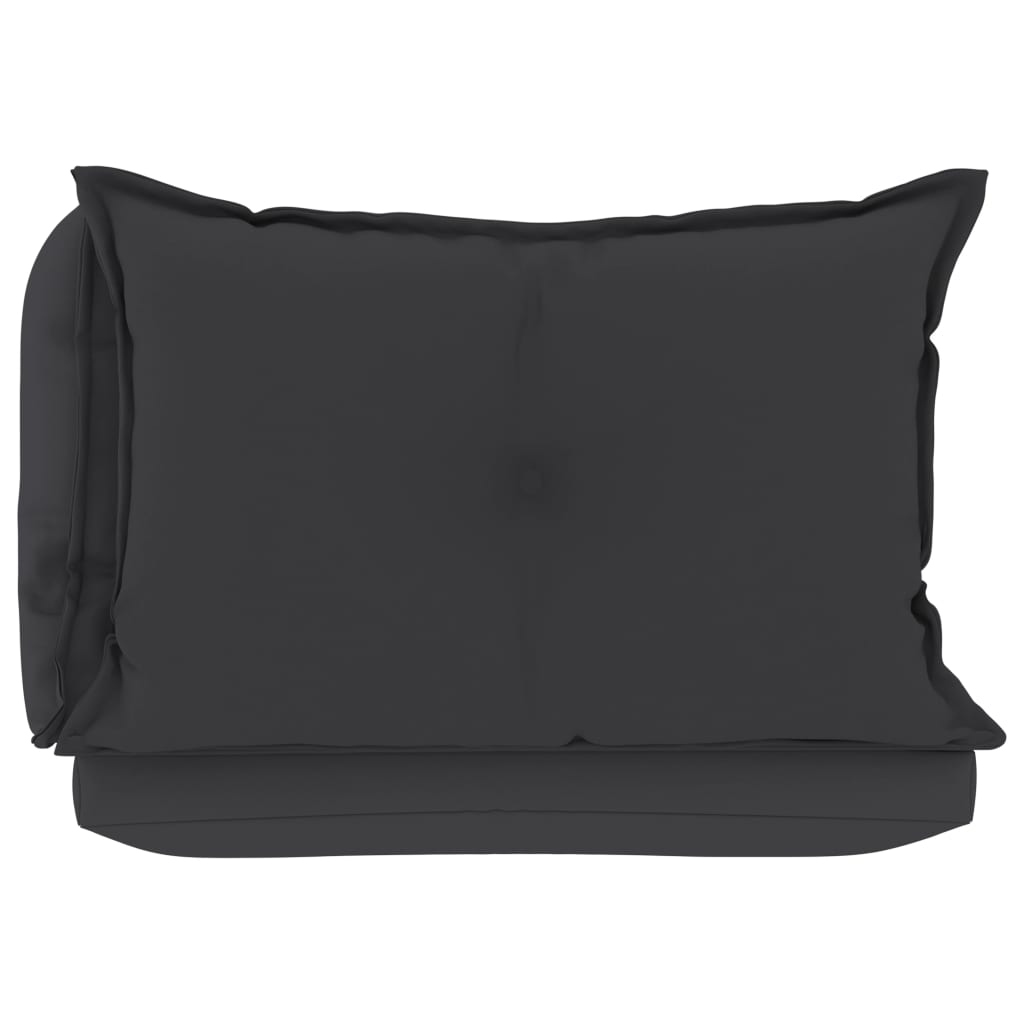 Palettensofa-Auflagen 3 Stk. Anthrazit Stoff