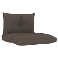 Thumbnail for Palettensofa-Auflagen 2 Stk. Taupe Stoff