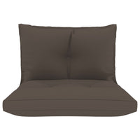 Thumbnail for Palettensofa-Auflagen 2 Stk. Taupe Stoff
