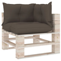 Thumbnail for Palettensofa-Auflagen 3 Stk. Taupe Stoff