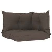 Thumbnail for Palettensofa-Auflagen 3 Stk. Taupe Stoff