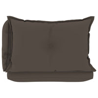 Thumbnail for Palettensofa-Auflagen 3 Stk. Taupe Stoff