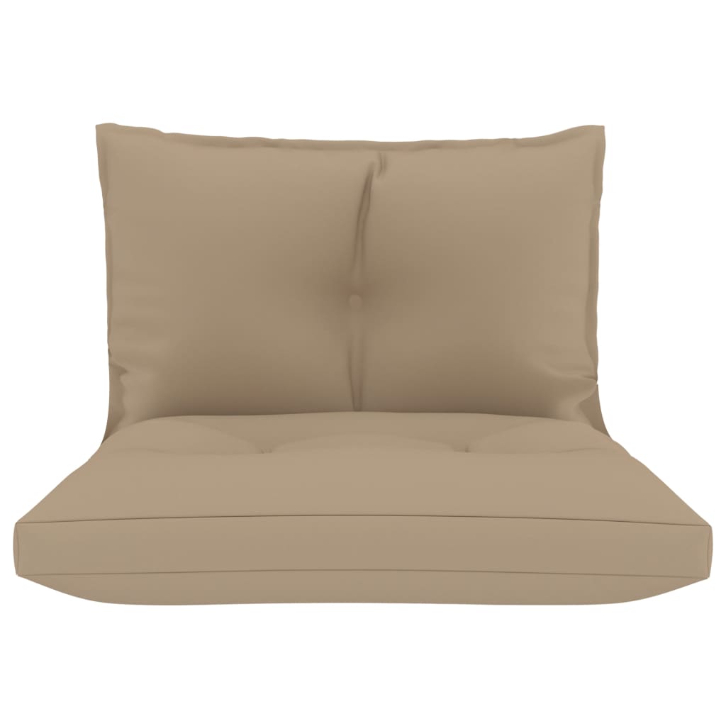 Palettensofa-Auflagen 2 Stk. Beige Stoff