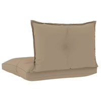 Thumbnail for Palettensofa-Auflagen 2 Stk. Beige Stoff