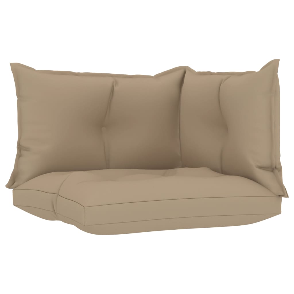 Palettensofa-Auflagen 3 Stk. Beige Stoff