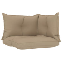 Thumbnail for Palettensofa-Auflagen 3 Stk. Beige Stoff