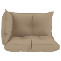 Thumbnail for Palettensofa-Auflagen 3 Stk. Beige Stoff