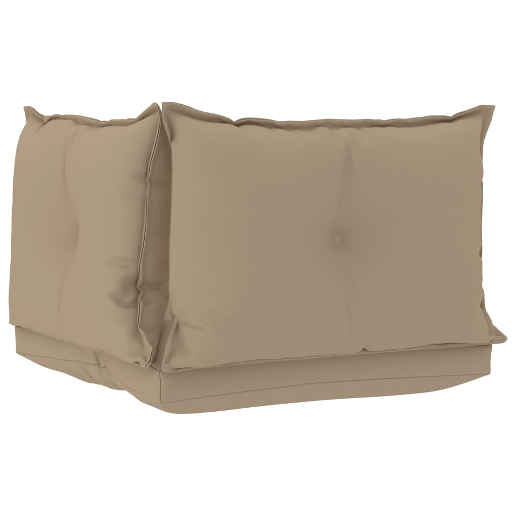 Palettensofa-Auflagen 3 Stk. Beige Stoff
