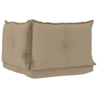Thumbnail for Palettensofa-Auflagen 3 Stk. Beige Stoff