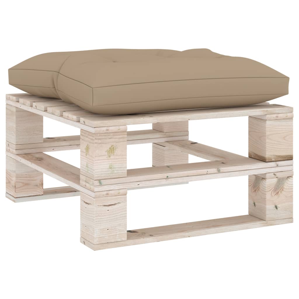 Palettenkissen 60 x 61 x 10 cm Beige