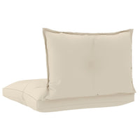 Thumbnail for Palettensofa-Auflagen 2 Stk. Creme Stoff
