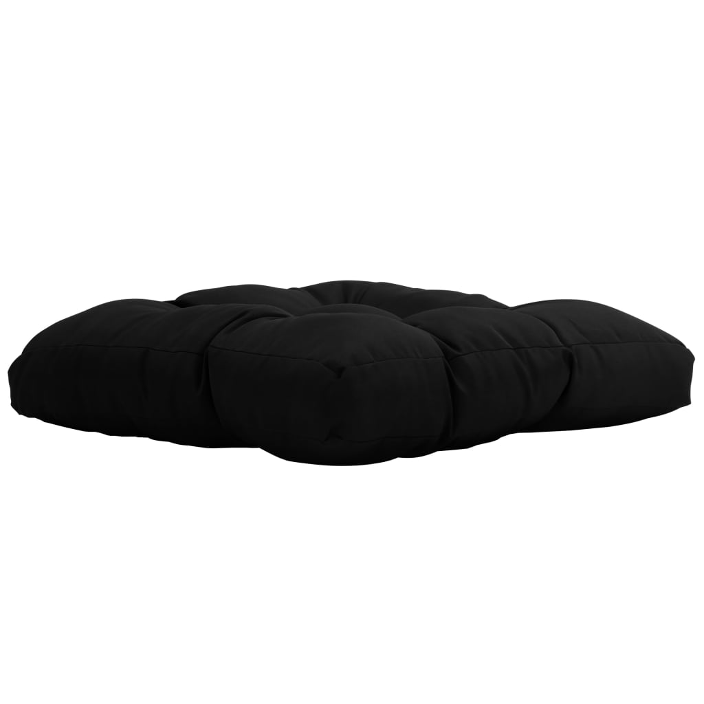 Palettenkissen Schwarz 50x50x10 cm Stoff