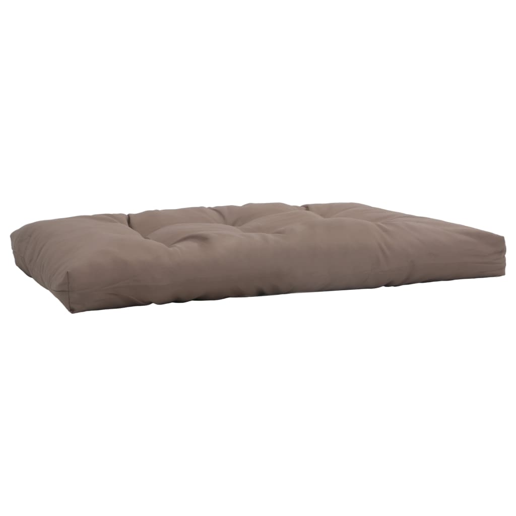 Garten-Sitzkissen Taupe 120x80x10 cm Stoff